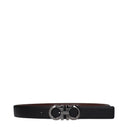 Salvatore Ferragamo Men's Belt Brown/Black Leather