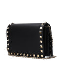 Valentino Garavani Women's Rockstud Leather Crossbody Bag Black