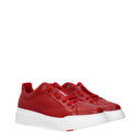 Max Mara Women's Sneakers Red Leather