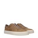 Moncler Sneakers Monclub Men's Suede Brown/Light Brown