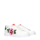 Dolce&Gabbana Portofino Light Women's Sneakers White/Green Leather
