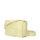Bottega Veneta Women's Cassette Crossbody Bags Yellow/Cream Leather