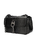 Tom Ford Women's Shoulder Bag Python Leather Silver/Black