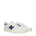 New Balance Men's Suede Sneakers White/Navy Blue