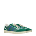 Salvatore Ferragamo Dedalo Men's Sneakers Green Fabric