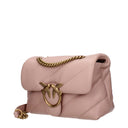 Pinko Women's Love Puff Shoulder Bag Pink/Powder Pink Leather