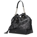 Jimmy Choo Juno Damess Stoffen schoudertas zwart