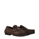 Salvatore Ferragamo Dougan Men's Loafers Suede Brown/Dark Brown