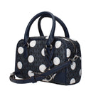 Michael Kors Thompson Handbag Women Fabric Blue/Navy Blue