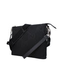 Gucci Men's Jumbo Crossbody Bag Black Fabric