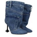 Loewe Toy Ankle Boots Women's Fabric Blue/Denim