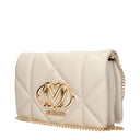 Love Moschino Women's Polyurethane Beige/Ivory Clutch