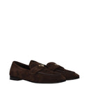 Prada Women's Moccasins Suede Brown/Black