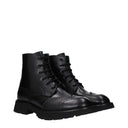 Alexander Mc Queen Hommes Bottes Cuir Noir