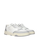 Celine Men's Sneakers White/Grey Leather