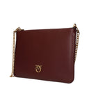 Pinko Crossbody Bags Women Leather Red/Burgundy
