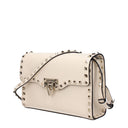 Valentino Garavani Women's Rockstud Crossbody Bag Beige/Ivory Light Leather