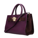 Versace Women's Handbags Purple/Plum Leather