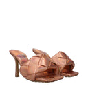 Bottega Veneta Lido Sandals Women's Pink/Peach Leather