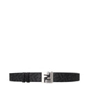 Fendi Square Belt Men Leather Black/Gray