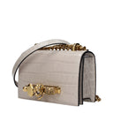 Alexander Mc Queen Women's Crossbody Bag Leather Gray/Light Gray