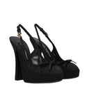 Dolce&Gabbana Women's Satin Black Sandals