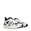 Valentino Garavani Men's Sneakers White/Orange Fabric