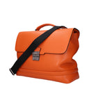 Pineider Men's Work Bags Orange Leather