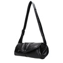 Jil Sander Cannolo Umhängetasche Damens Leder Schwarz