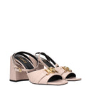 Versace Women's Sandals Pink Leather/Pink Sole