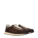 Dolce&Gabbana Men's Sneakers Fabric Brown/Ebony