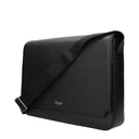 Pineider Men's Black Leather Shoulder Bags