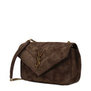 Saint Laurent Loulou Women's Crossbody Bag Suede Brown/Coffee