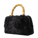 Jil Sander Goji Handbag Women Fur Black
