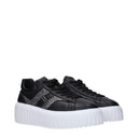 Hogan Sneakers H Stripes Mujer Piel Negro