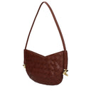 Bottega Veneta Women's Brown/Sapele Leather Baby Soltice Shoulder Bags