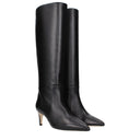 Paris Texas Damens Stiefel aus schwarzem Leder