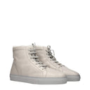 Eleventy Women's Boots Gray Leather