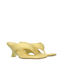 Gia Borghini Damens Gelbe Ledersandalen