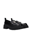 Versace Women's Leather Black Loafers