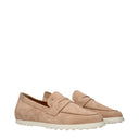 Tod's Women's Suede Moccasins Pink/Flesh Pink