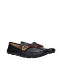 Gucci Men's Moccasins Black Leather