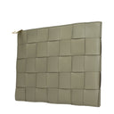 Bottega Veneta Cassette Pochette Women's Leather Green/Travertine