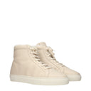 Eleventy Women's Beige Leather Ankle Boots