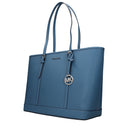 Michael Kors Jet Set Travel Women's Shoulder Bag Blue/Cornflower Leather