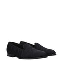 Christian Dior Men's Fabric Slippers Black