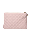 Versace Women's Pink Leather Clutch/Pink Leather