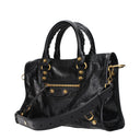 Balenciaga Handbags Le City Women Leather Black