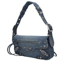 Balenciaga Women's Shoulder Bags Blue/Denim Fabric