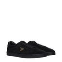 Prada Men's Sneakers Black Suede